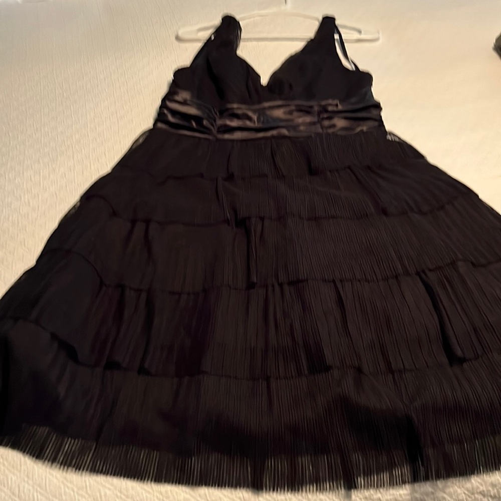 Dressbarn connected Black Ruffle Dress